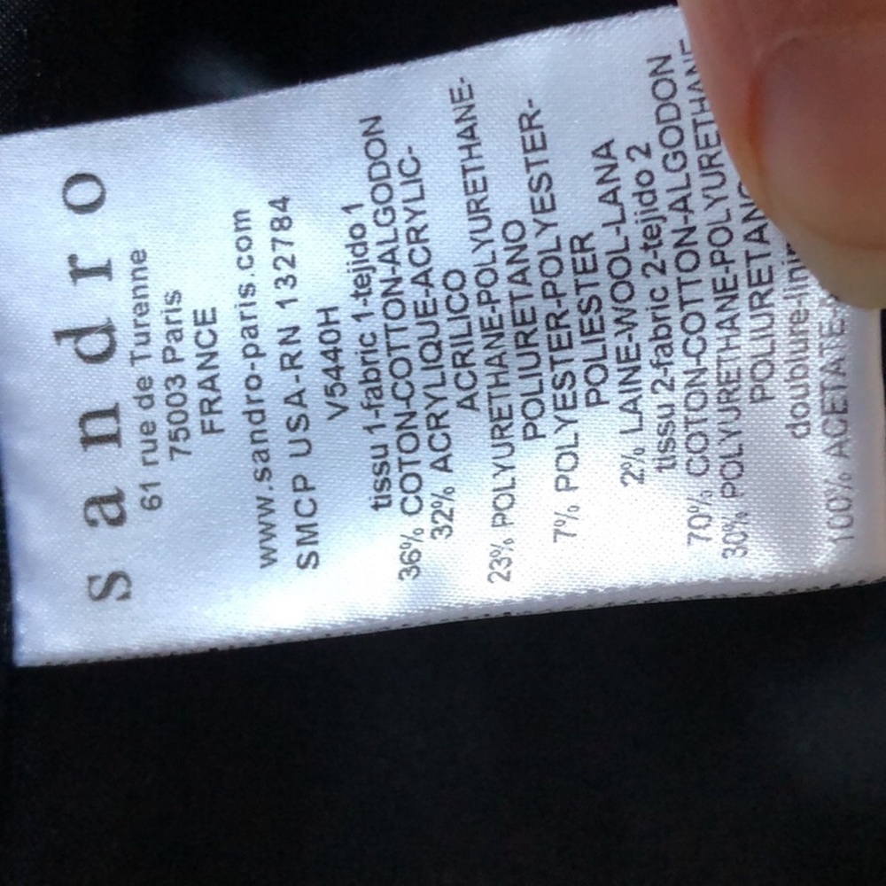 Sandro Patent Leather Jacket